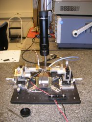 Dynamic magnetoresistance measurement setup at the Université Grenoble Alpes.