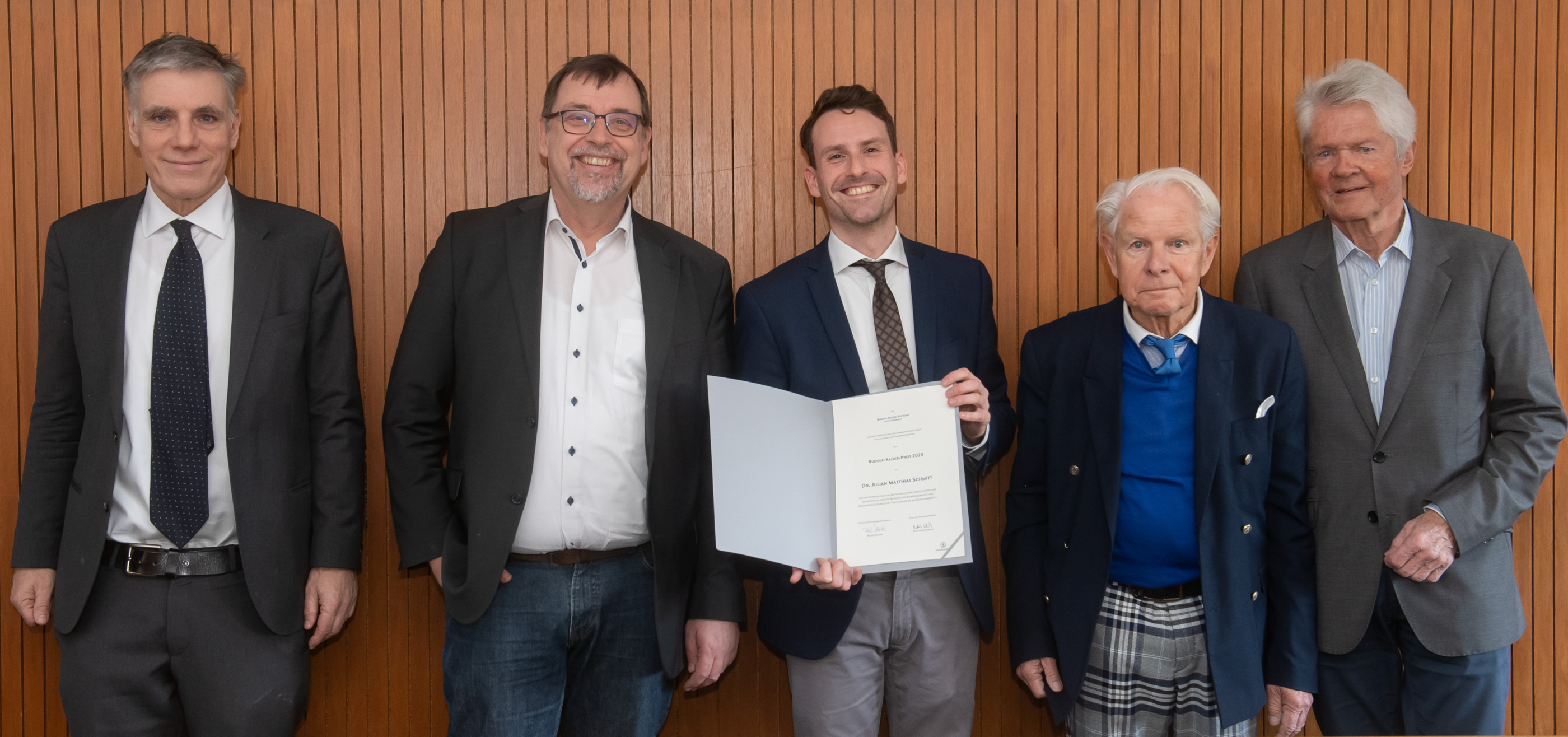 Julian Schmitt wins the Rudolf Kaiser Prize 2023